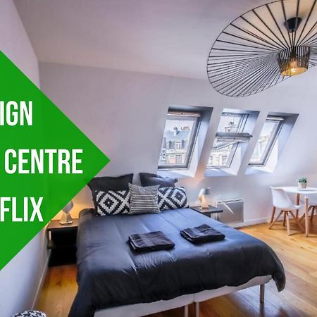 Appartement Design Hyper Centre Lille - Netflix Wifi Fibre - Parking Buitenkant foto
