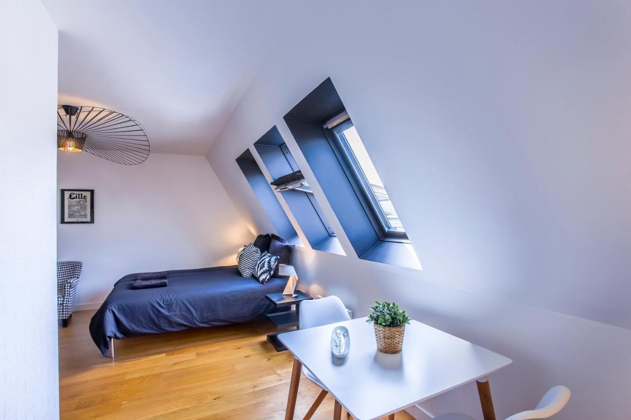 Appartement Design Hyper Centre Lille - Netflix Wifi Fibre - Parking Buitenkant foto